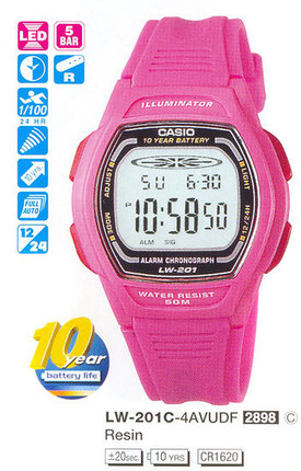Годинник Casio TIMELESS COLLECTION LW-201C-4AVEF